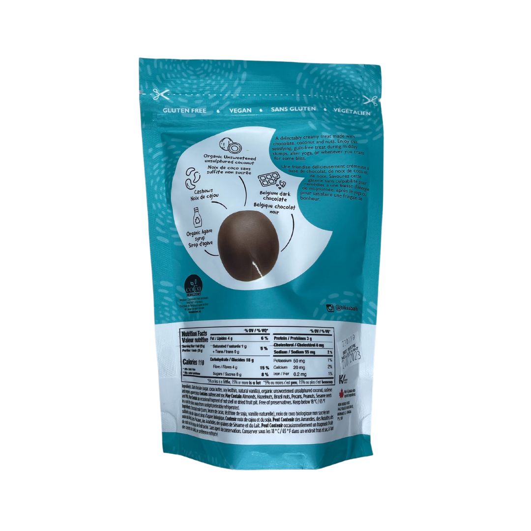 Bliss Balls Chocolate Coconut Cream (150g) - Lifestyle Markets